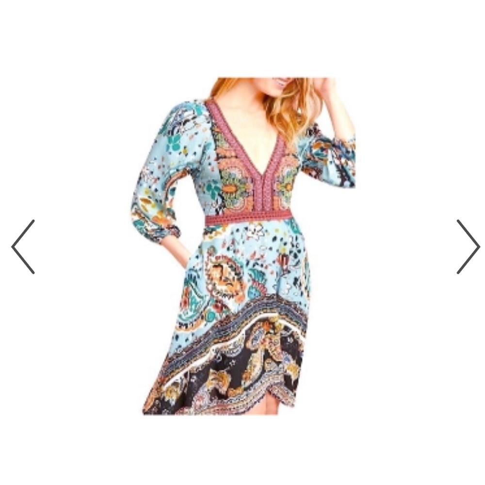 Anthropologie • Akemi + Kin • Multicolor Beaded Dress • Size 8